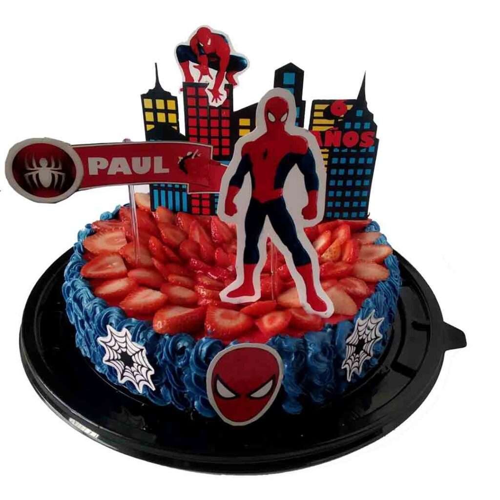 Pastel de Spiderman - Pastelería by Marce